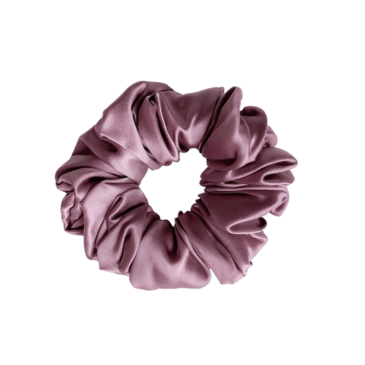 Mulberry Silk Deluxe Scrunchie Pale Mauve - Outlet Sale