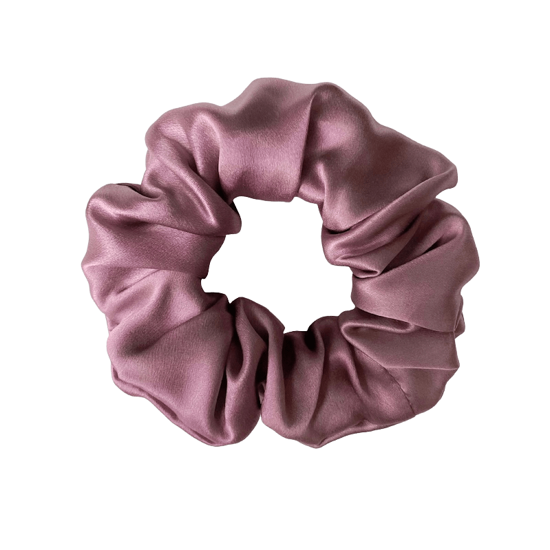 Mulberry Silk Medium Scrunchie Pale Mauve - Outlet Sale