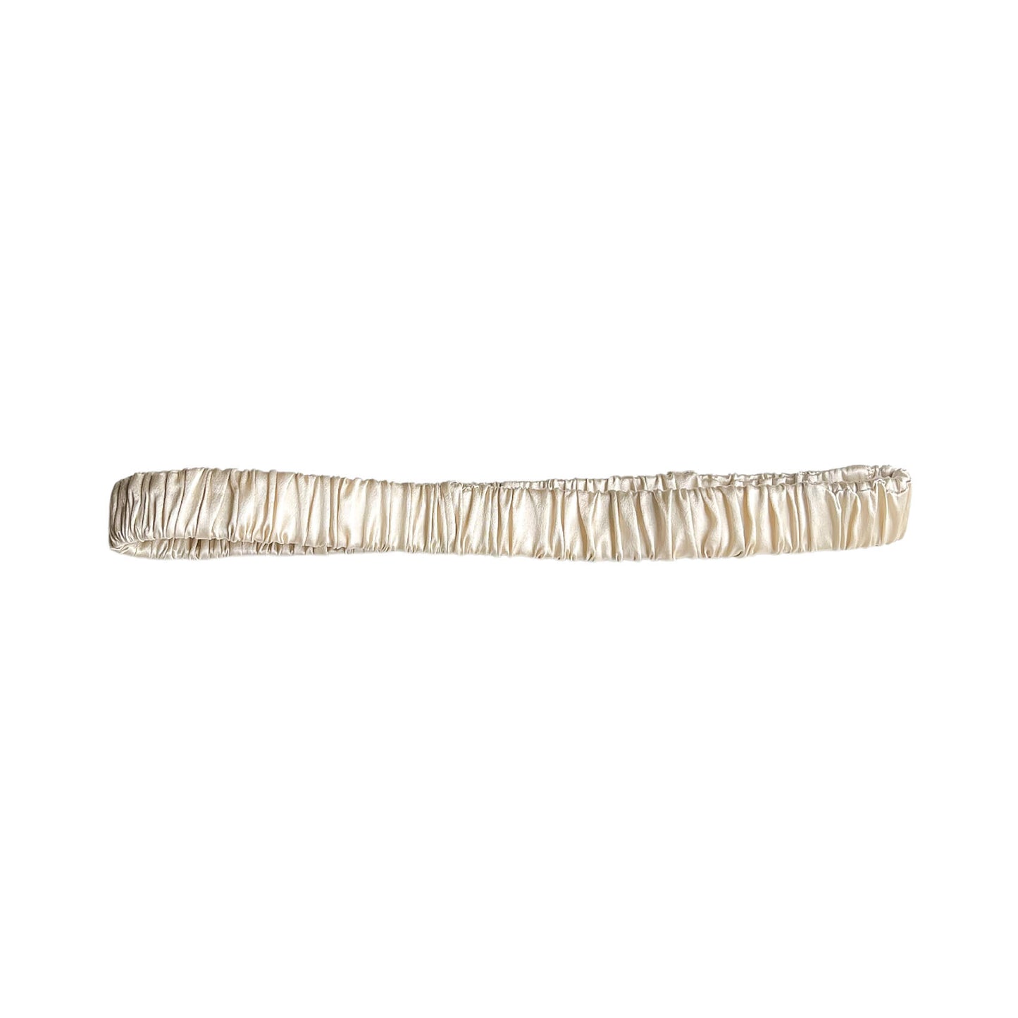 Mini Mulberry Silk Headband - Champagne