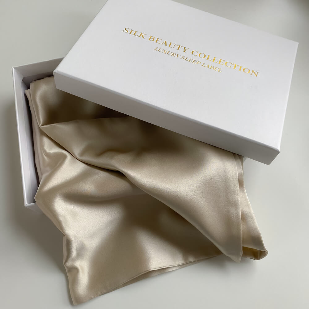 Mulberry Silk Double Set Pillowcases - Champagne