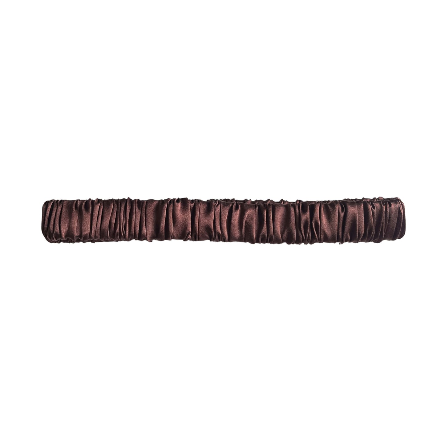 Mini Mulberry Silk Headband - Chocolate