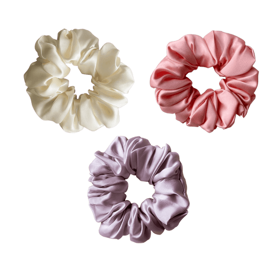 Deluxe Scrunchies - Buttercup, Rose, Lavender