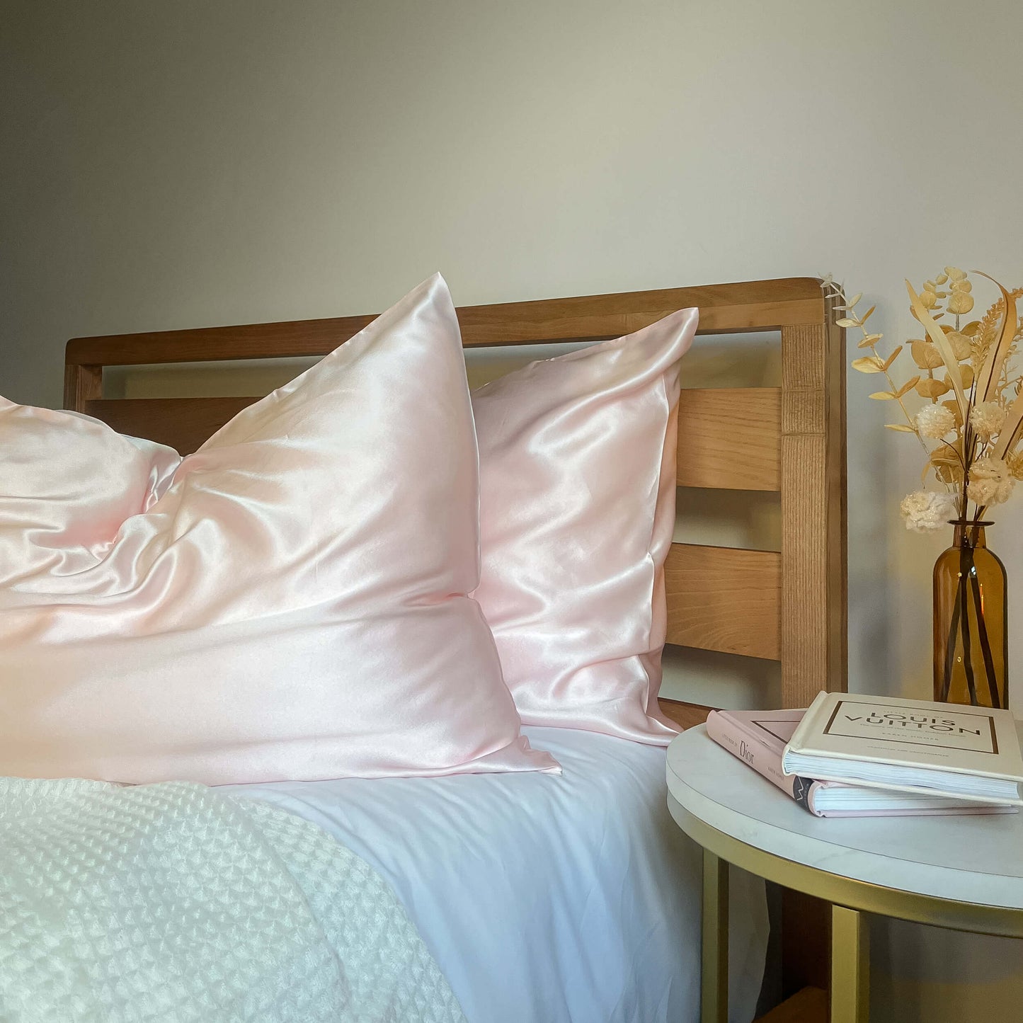 Mulberry Silk Double Set Pillowcases - Blush Pink