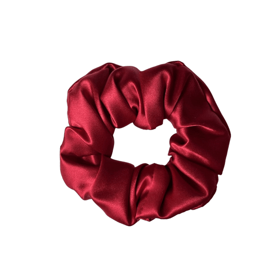 Mulberry Silk Medium Scrunchie - Wine