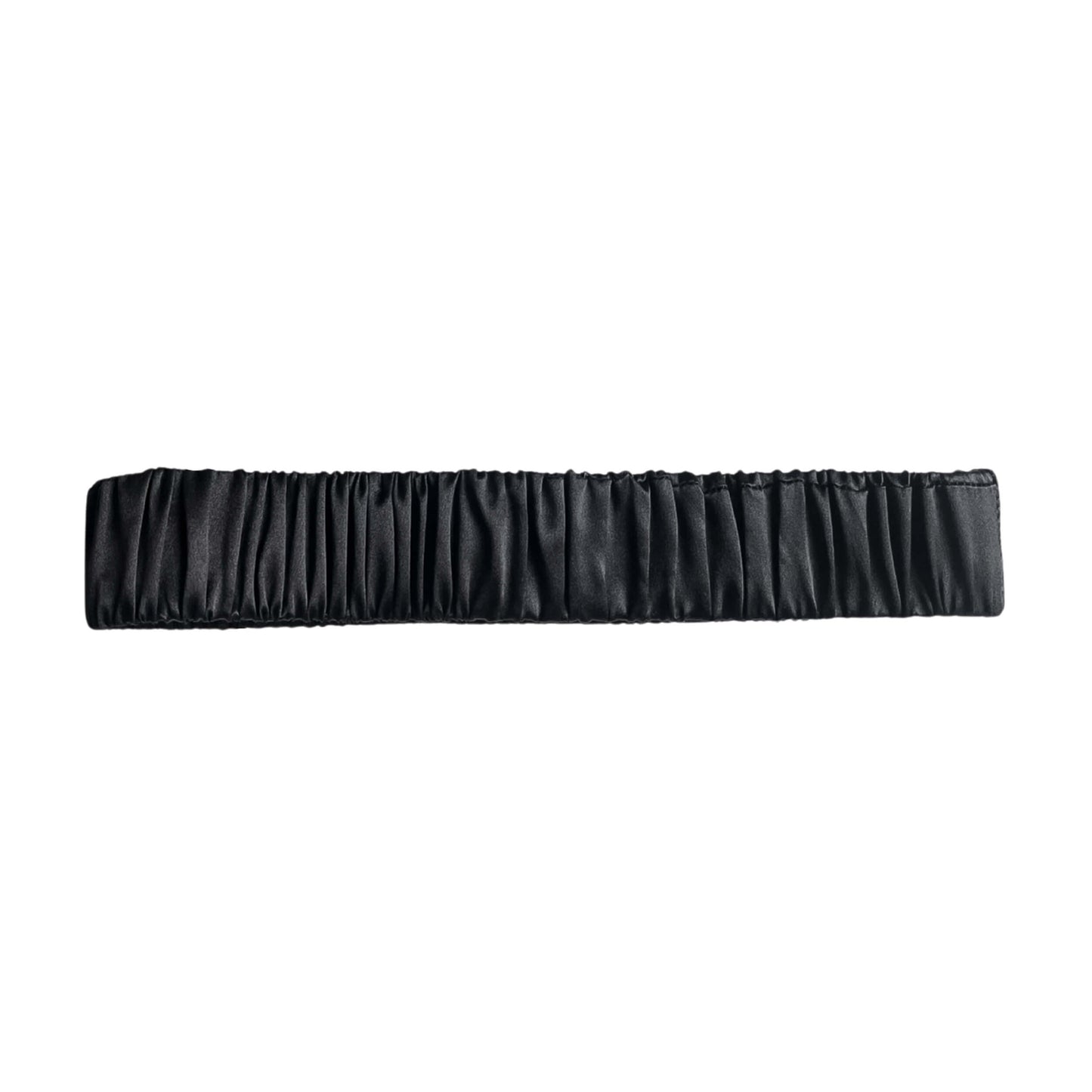 Midi Mulberry Silk Headband - Black