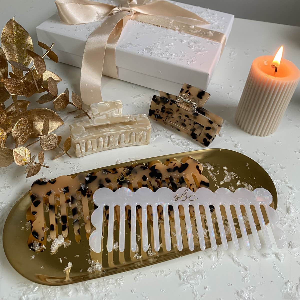 Claw Clips & Comb Gift Set