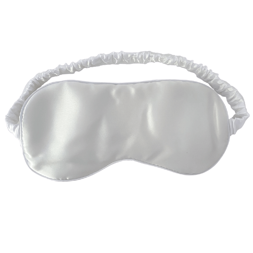 Mulberry Silk Sleep Mask - White Pearl