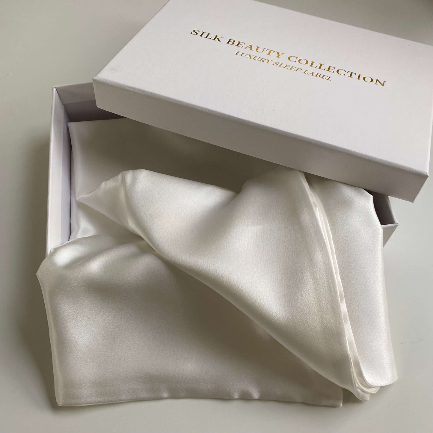 Mulberry Silk Double Set Pillowcases - White Pearl