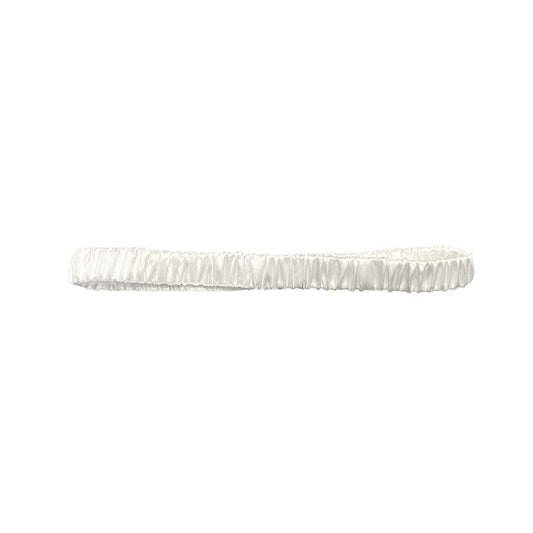 Mini Mulberry Silk Headband - White